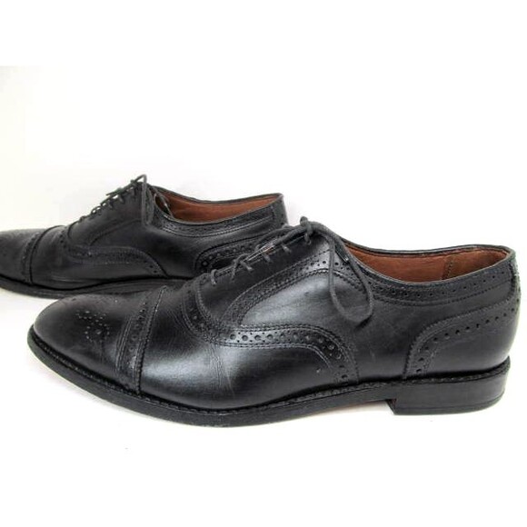 Allen Edmonds Port Washington Strand Black Brogue Cap Toe Oxfords Size US 12 B - Picture 7 of 12